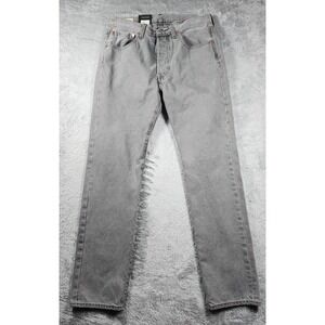 Levis 501 Original Jeans Mens 31x32 Gray Big E Premium Button Fly New Straight